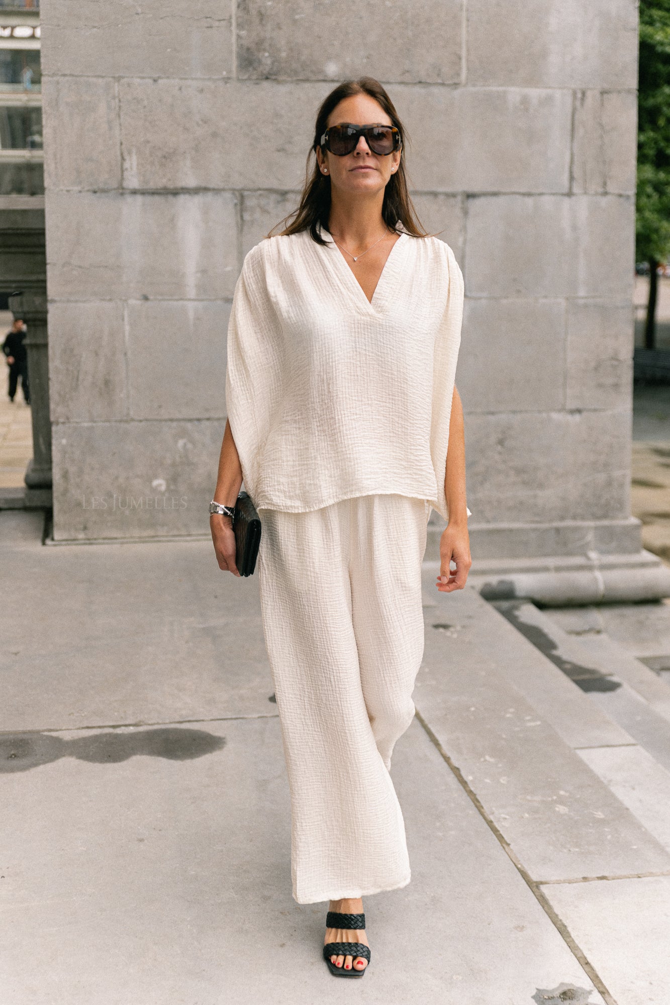 Celia wide pants ecru