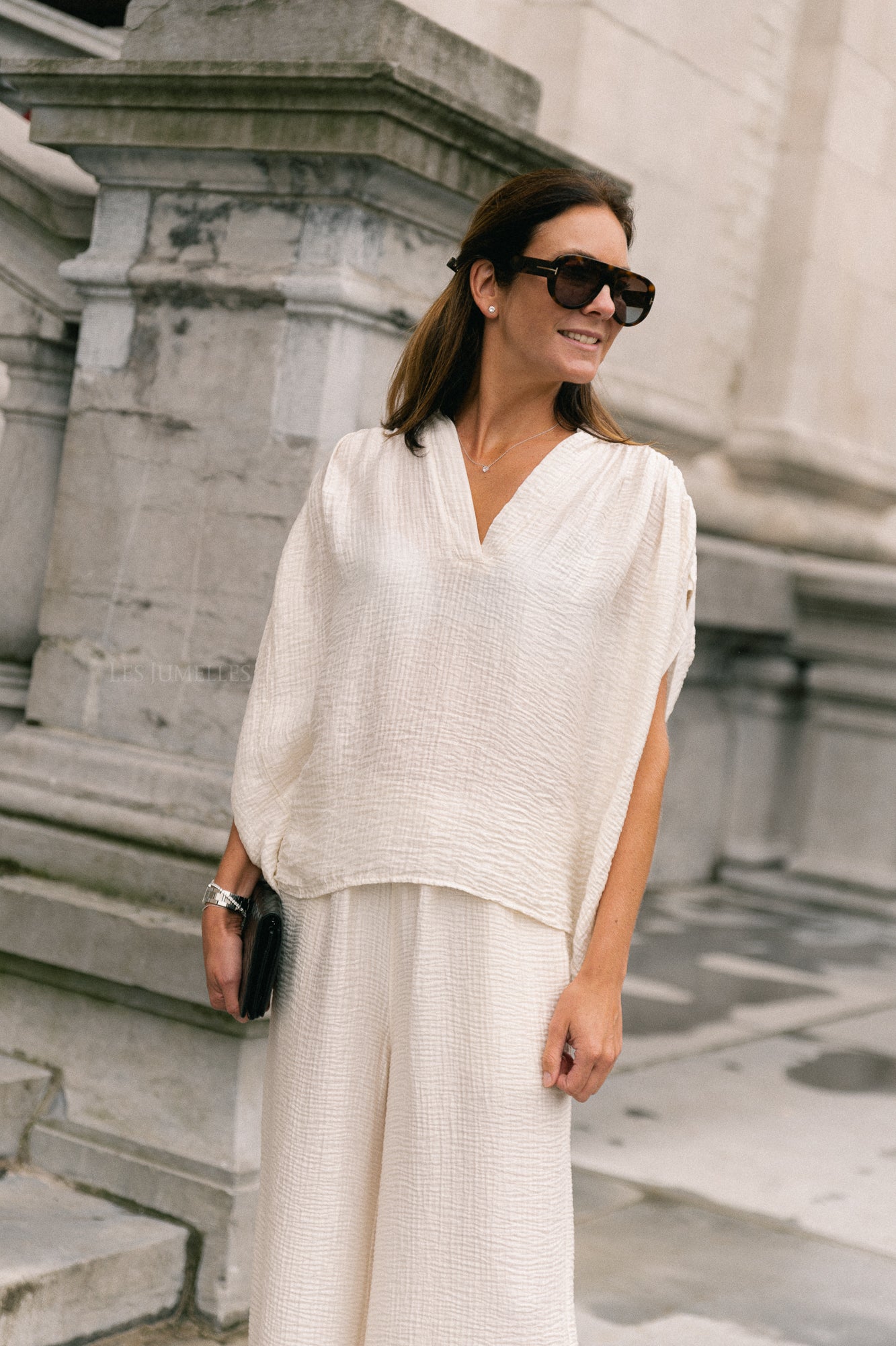Celia SS shirt ecru