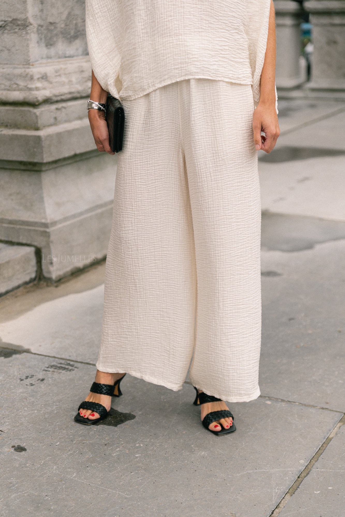 Celia wide pants ecru
