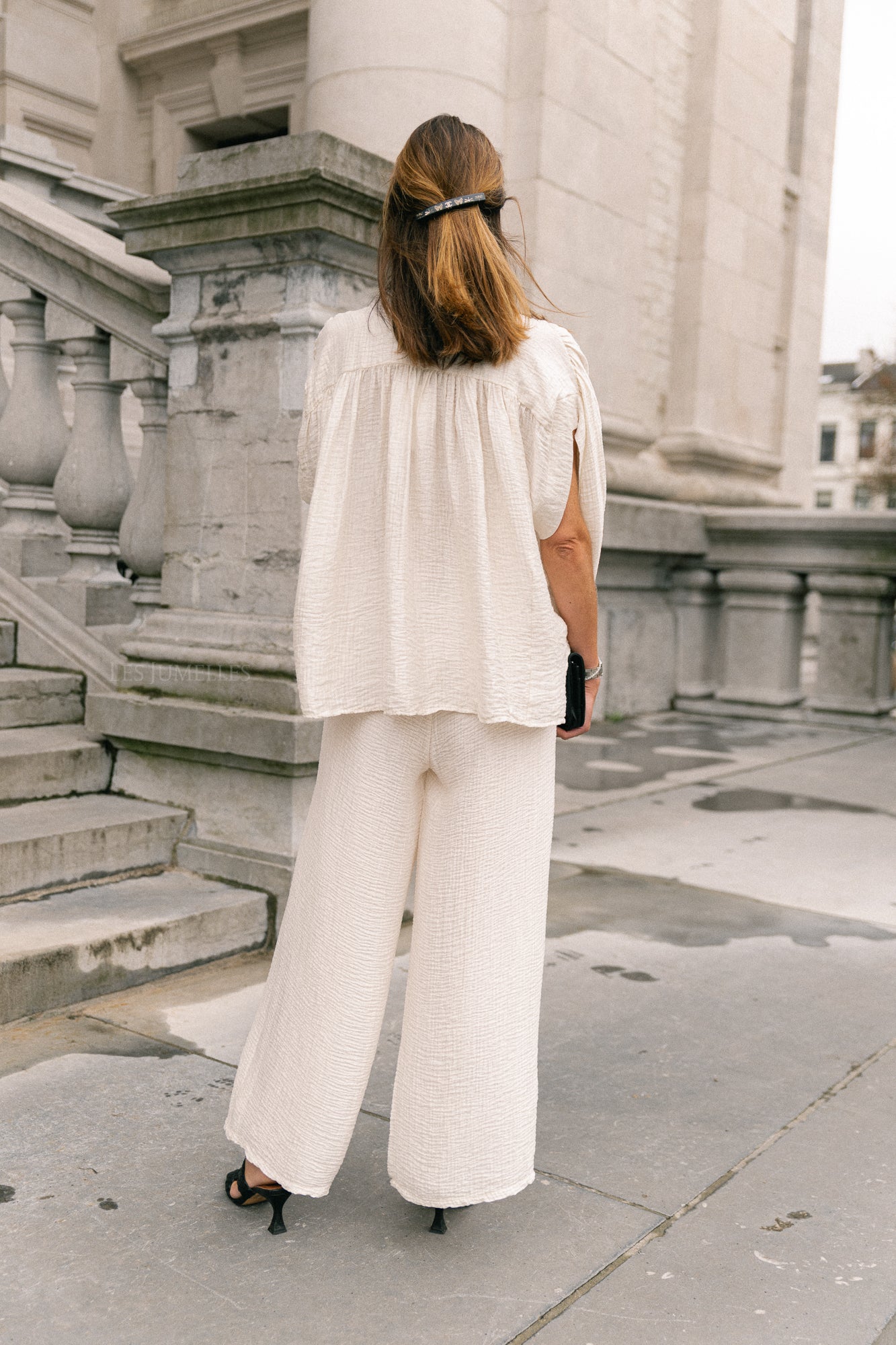 Celia SS shirt ecru