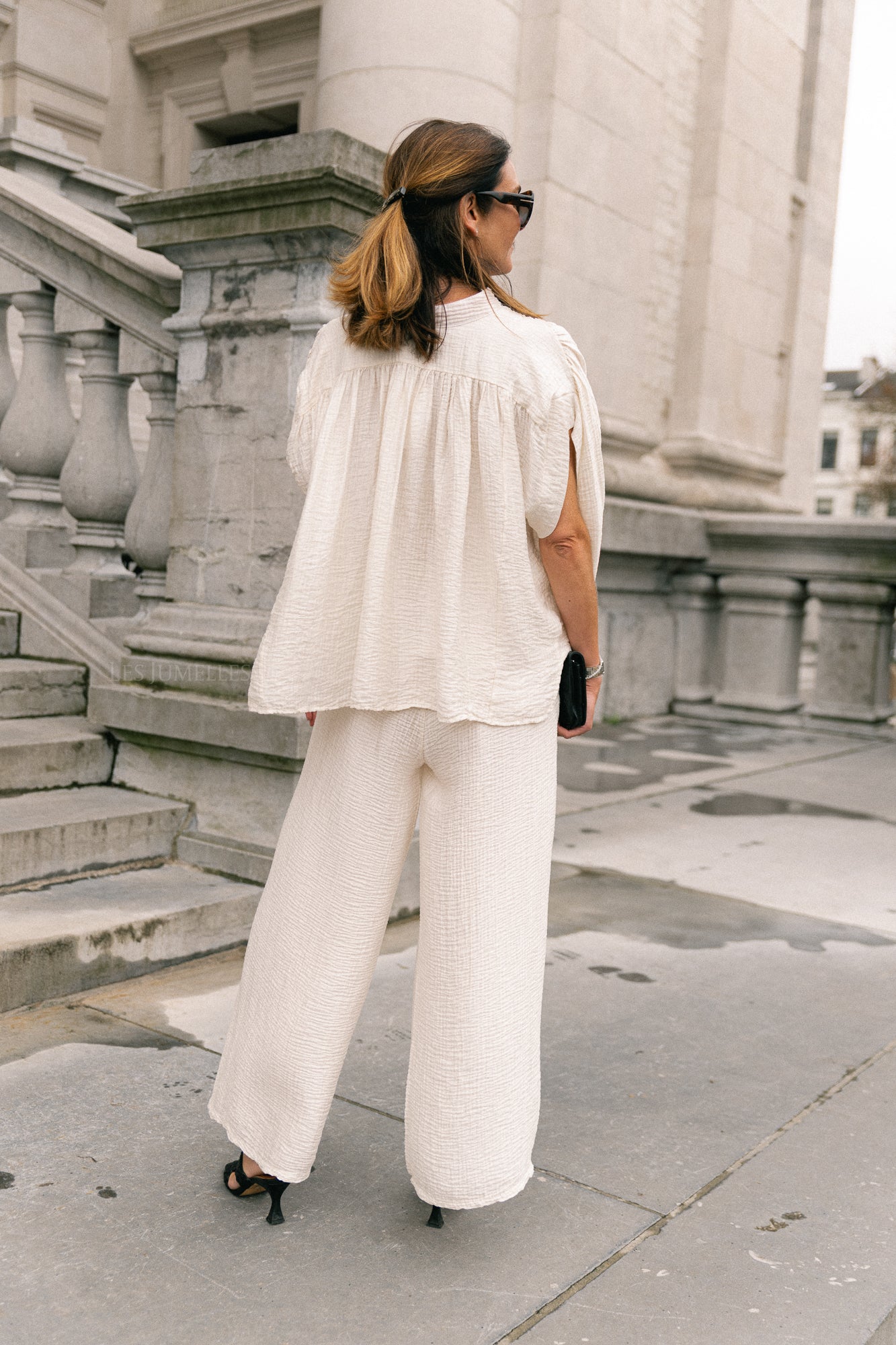 Celia SS shirt ecru