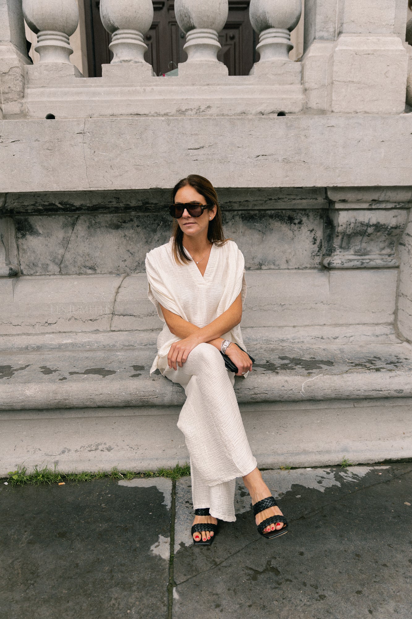 Celia wide pants ecru