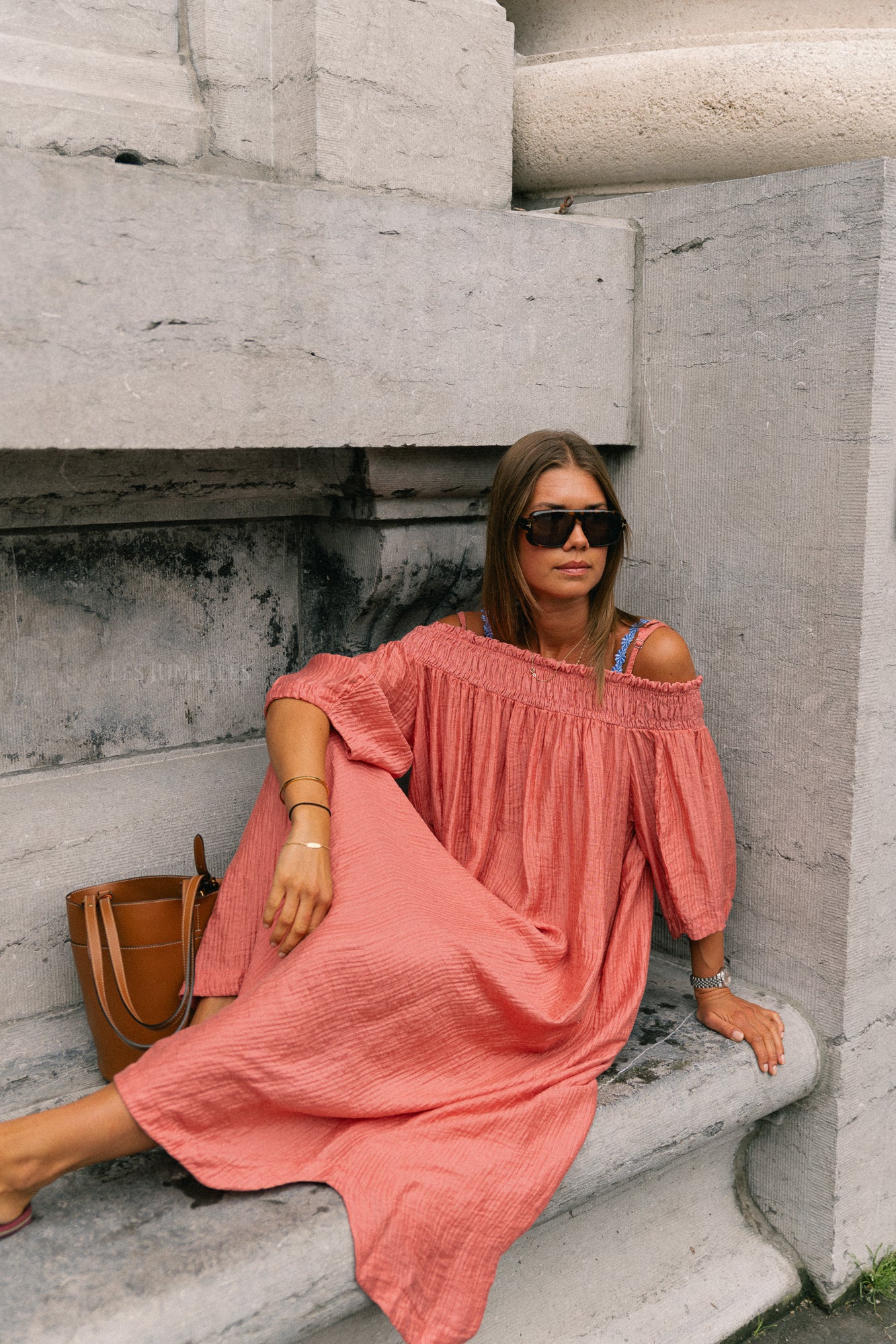 Judith Off-Shoulder-Kleid Peperosa