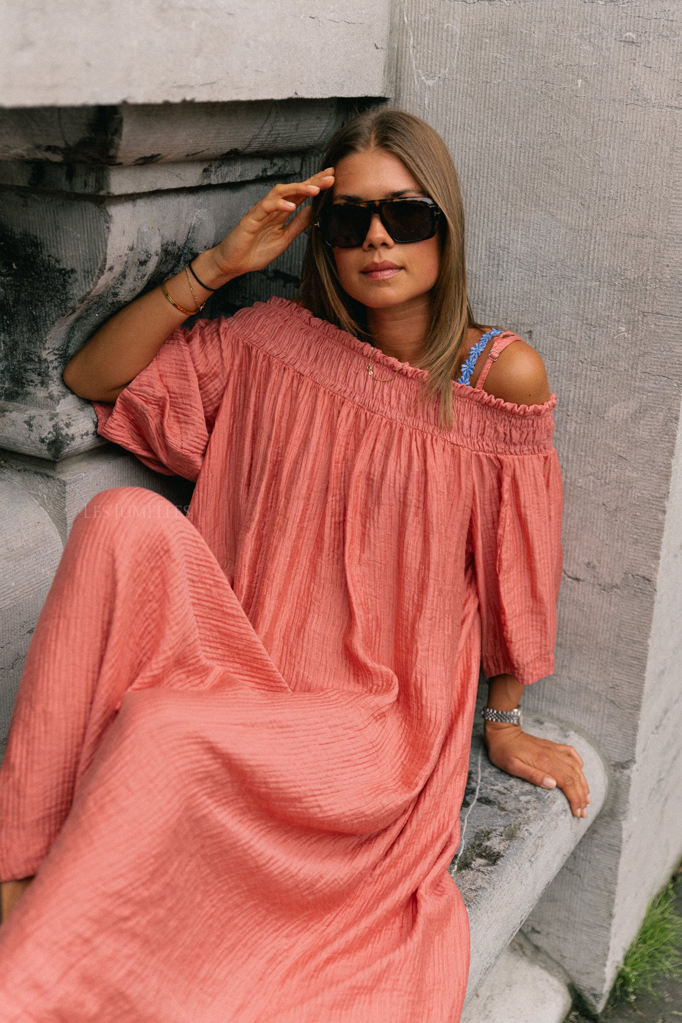 Judith Off-Shoulder-Kleid Peperosa