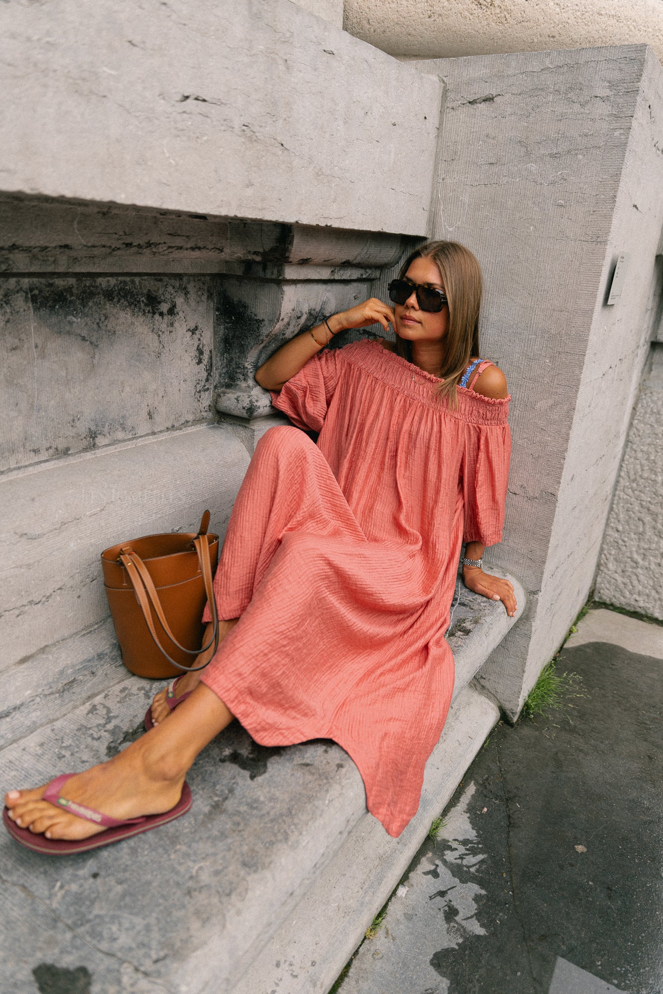 Judith Off-Shoulder-Kleid Peperosa