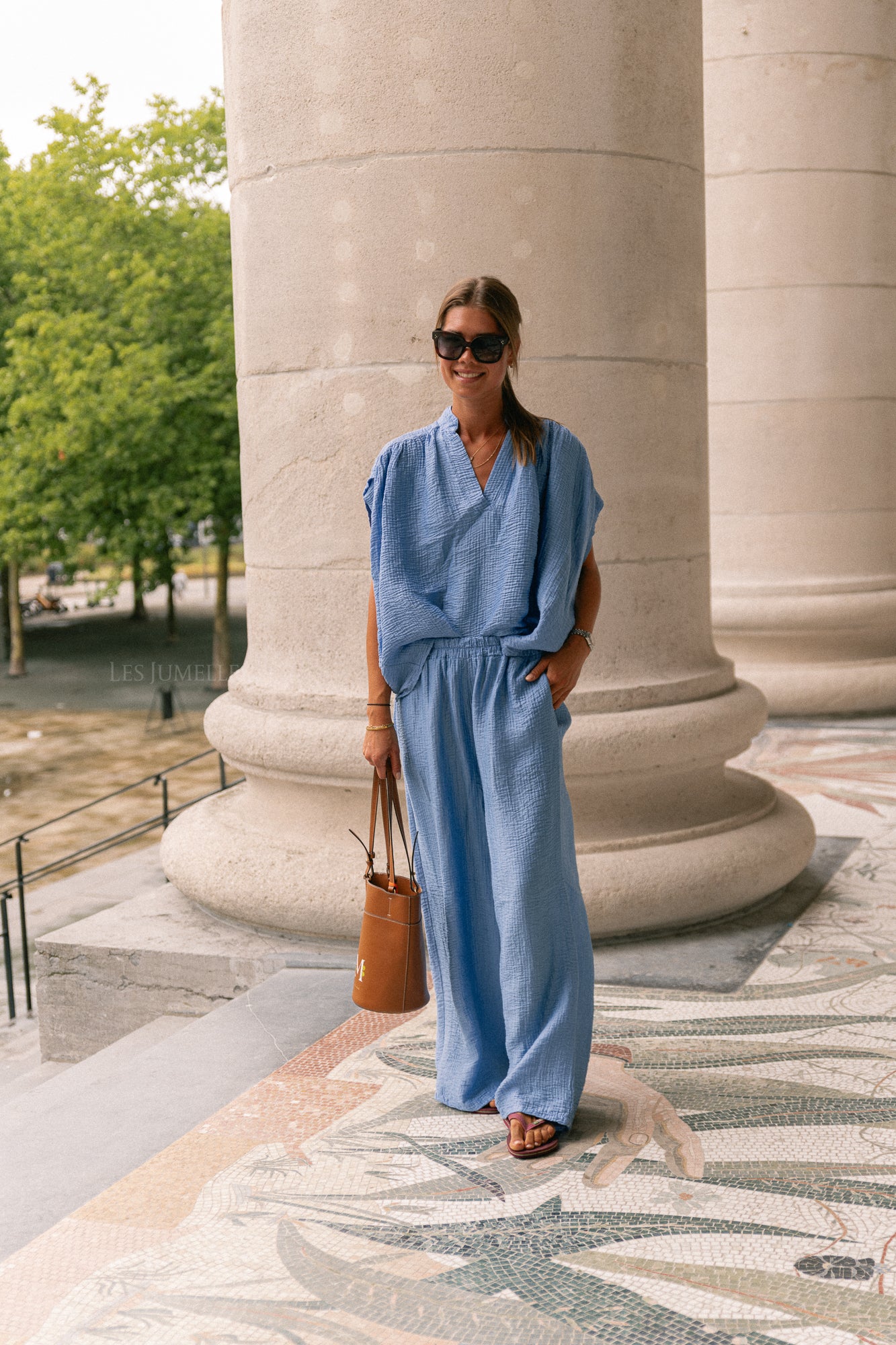Celia wide pants lavender blue