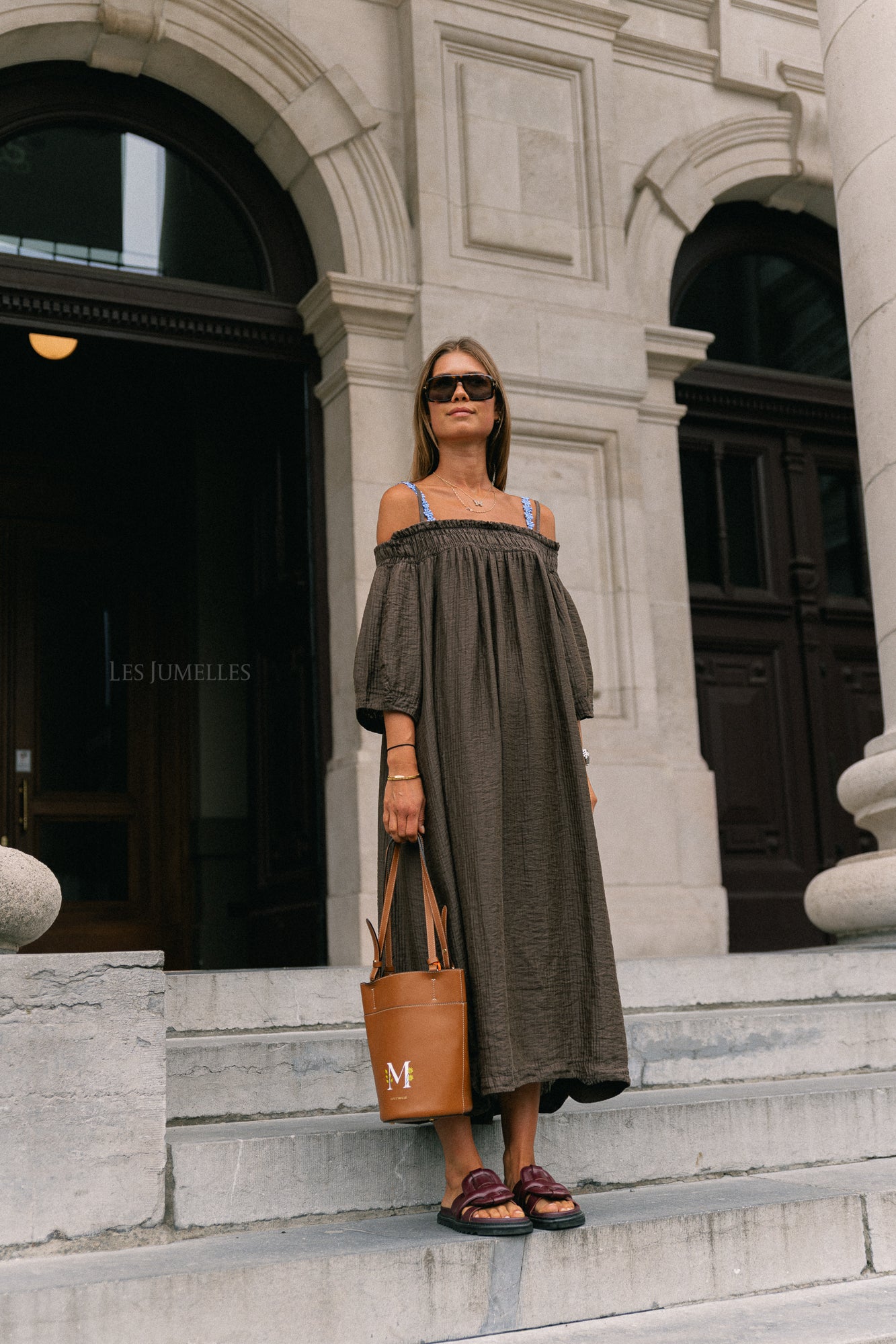 Judith Off-Shoulder-Kleid Hot Chocolate