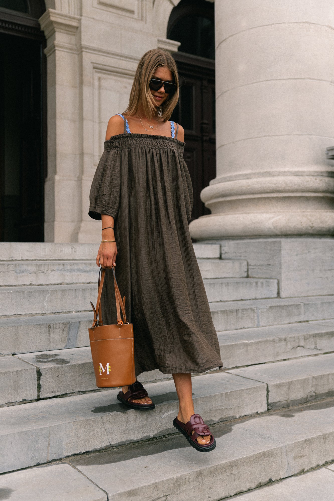 Judith Off-Shoulder-Kleid Hot Chocolate