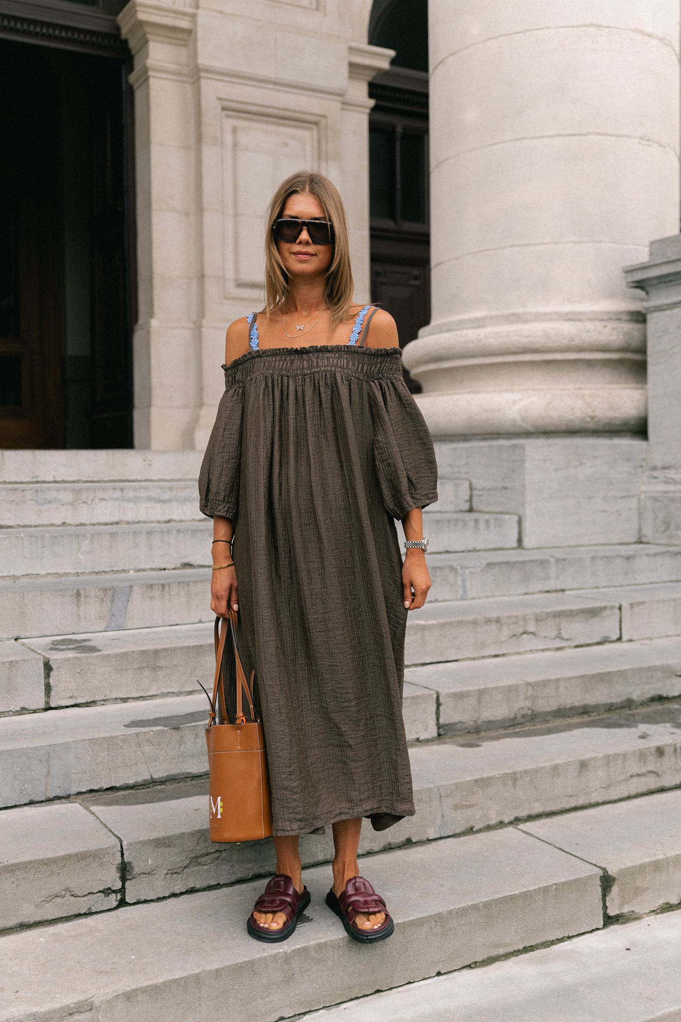 Judith Off-Shoulder-Kleid Hot Chocolate