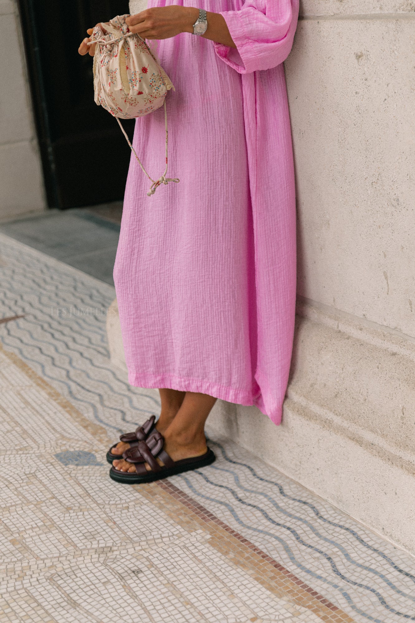 Judith Off-Shoulder-Kleid Pfingstrose