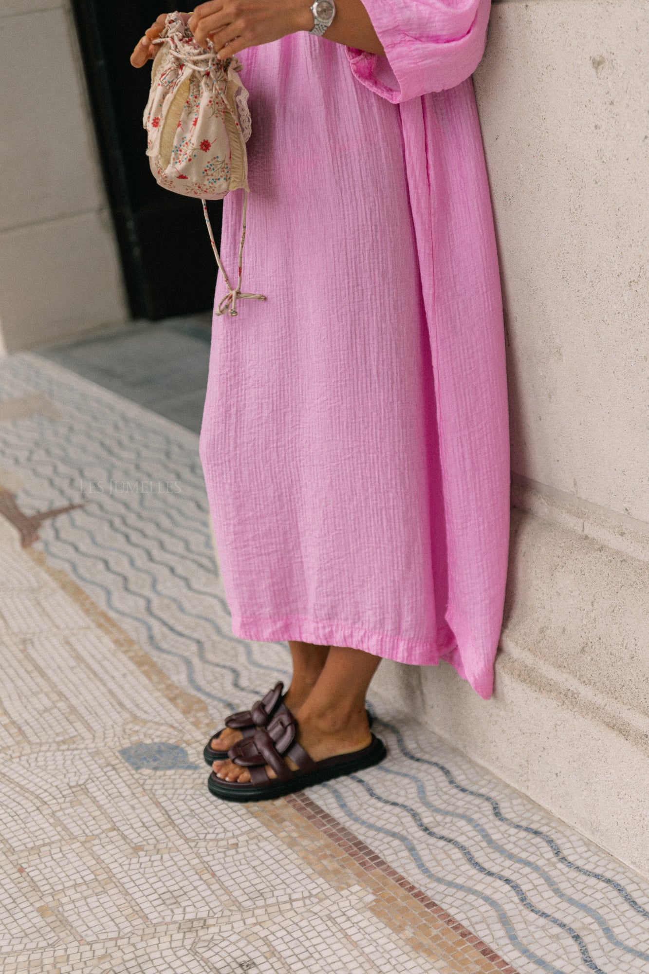 Judith Off-Shoulder-Kleid Pfingstrose