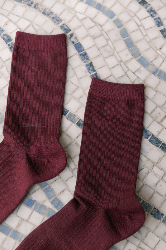 Les Jumelles SLFRose sock fig