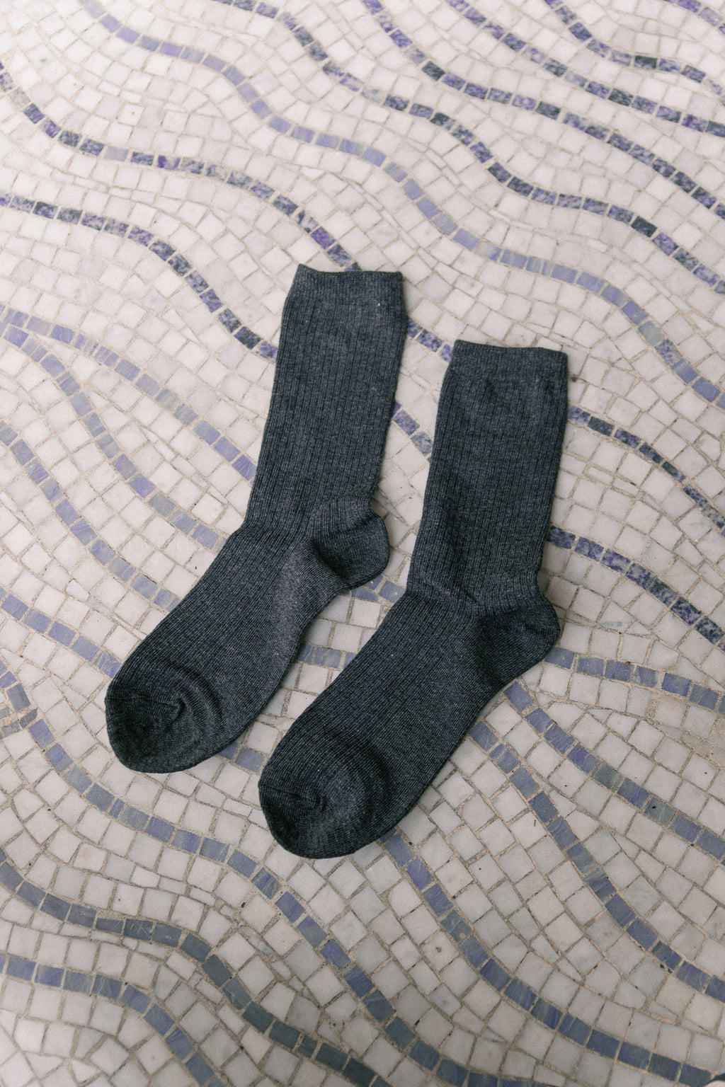 SLFRose sock dark grey melange