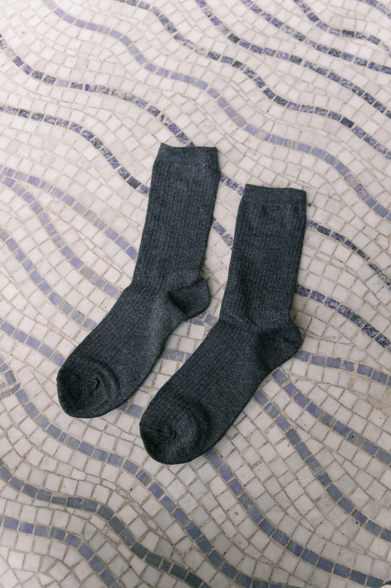 SLFRose sock dark grey melange