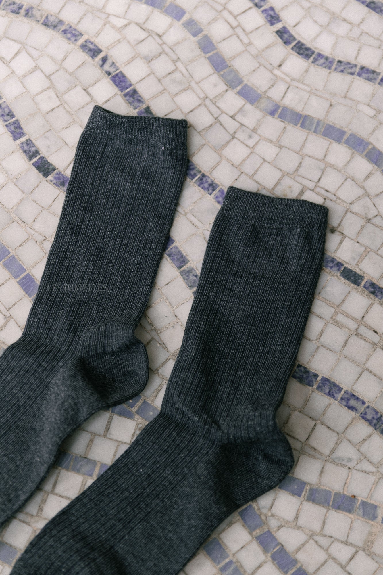 SLFRose sock dark grey melange
