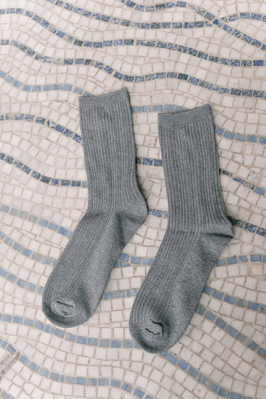 Les Jumelles SLFDiana sock medium grey melange