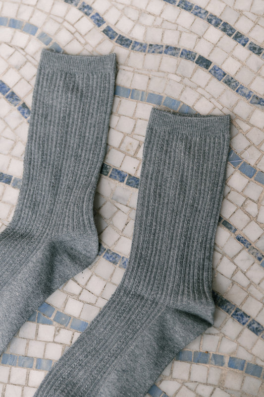 Les Jumelles SLFDiana sock medium grey melange