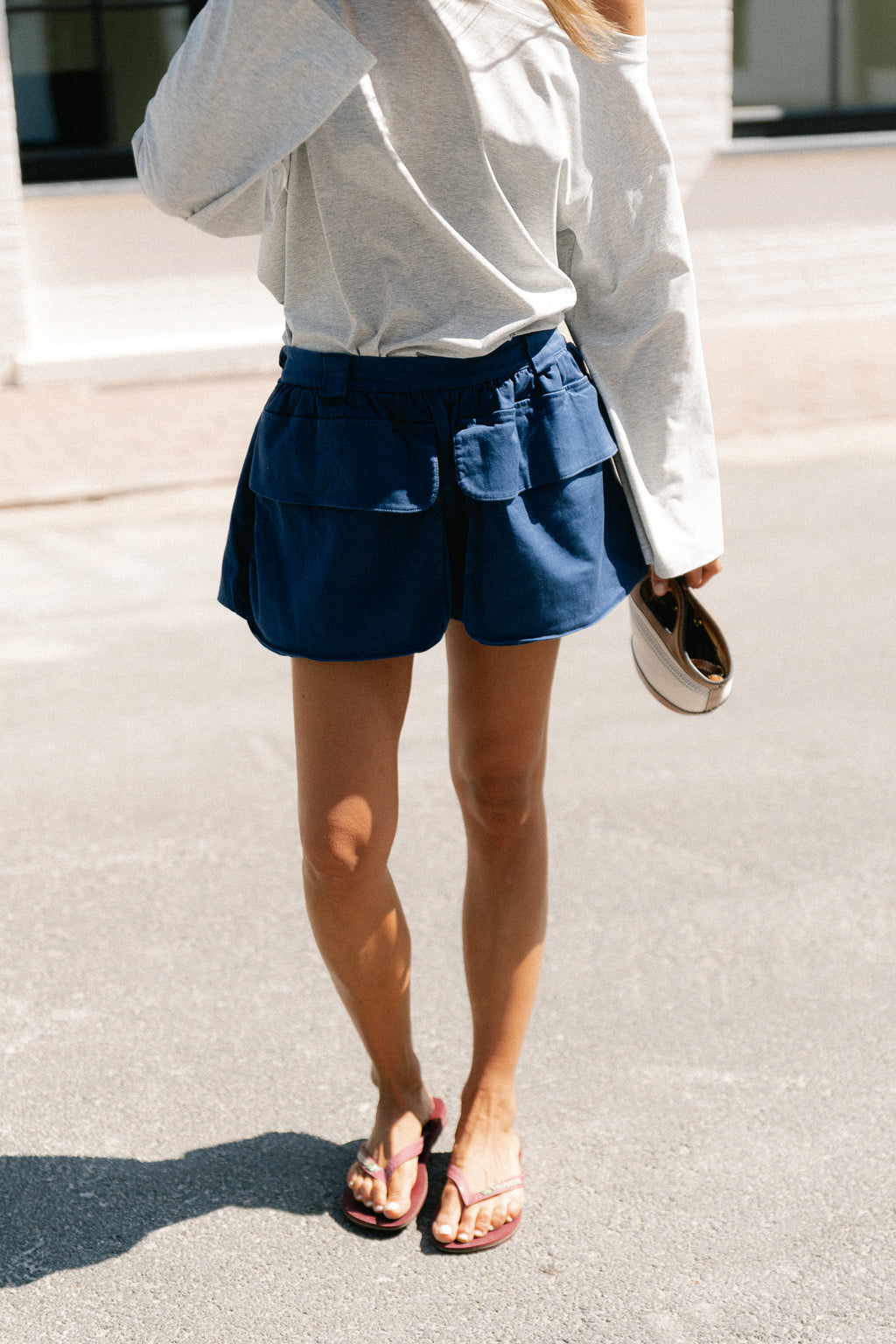 Alexandra balloon fit shorts true navy