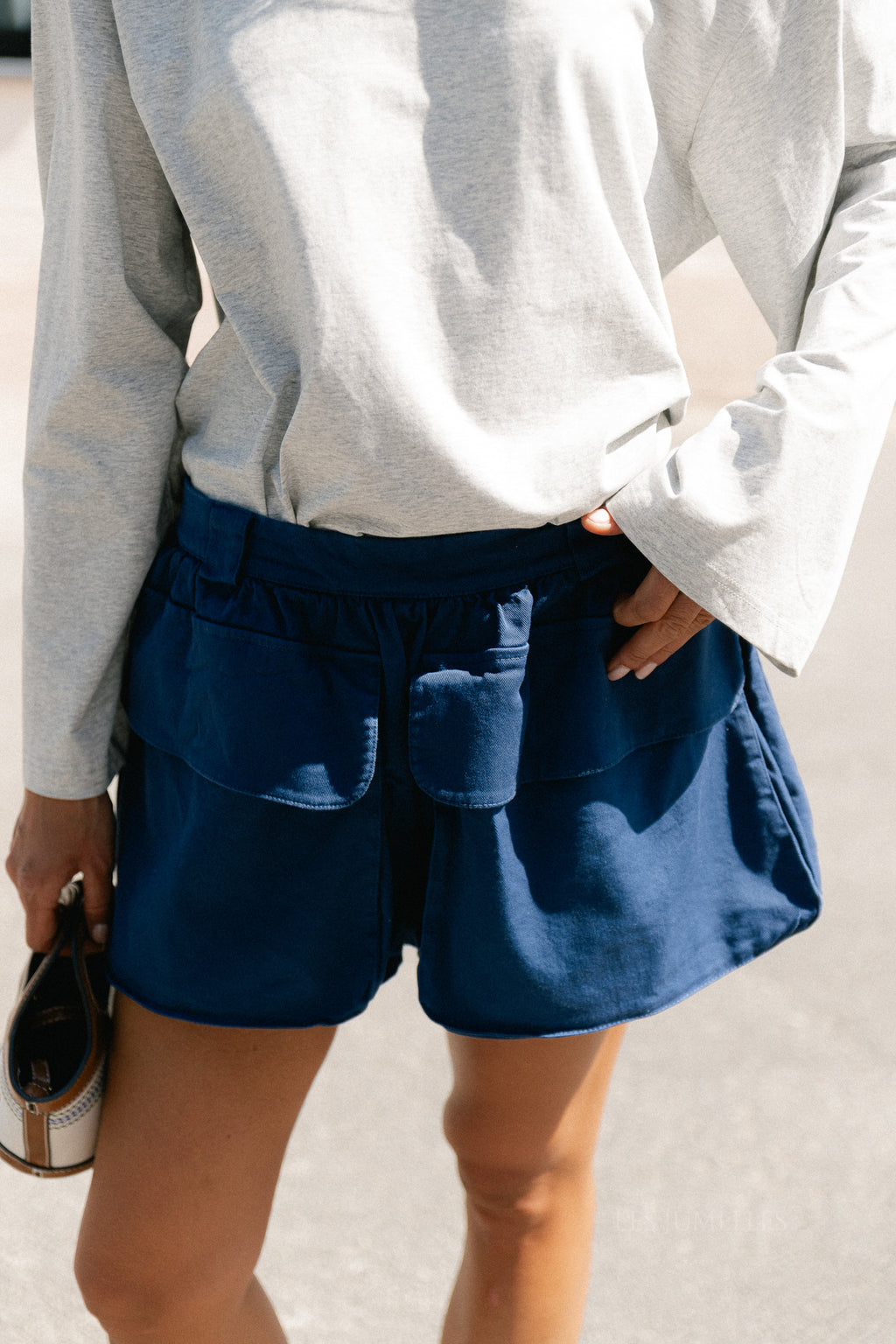 Alexandra balloon fit shorts true navy