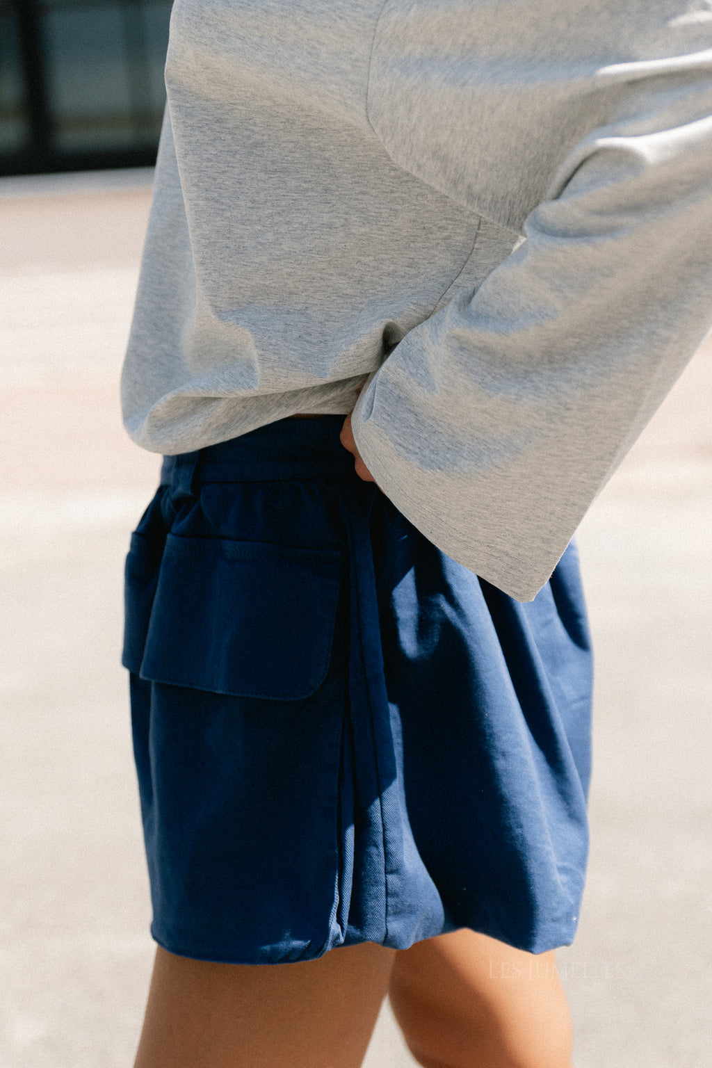 Alexandra balloon fit shorts true navy