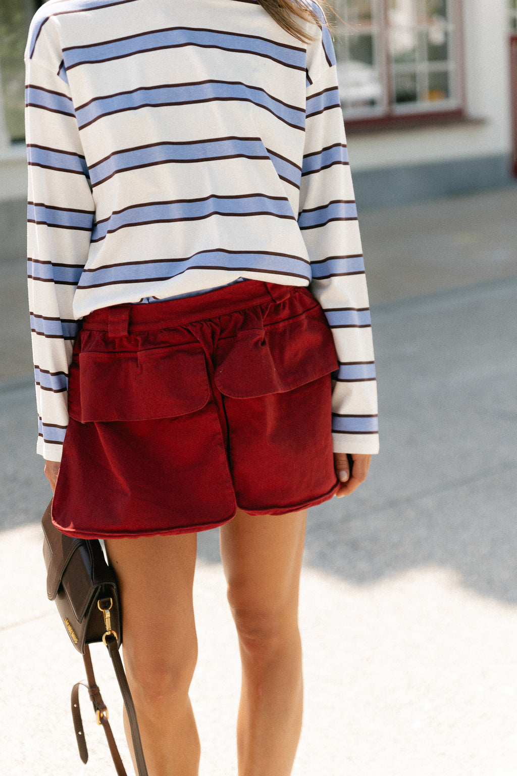 Alexandra balloon fit shorts garnet
