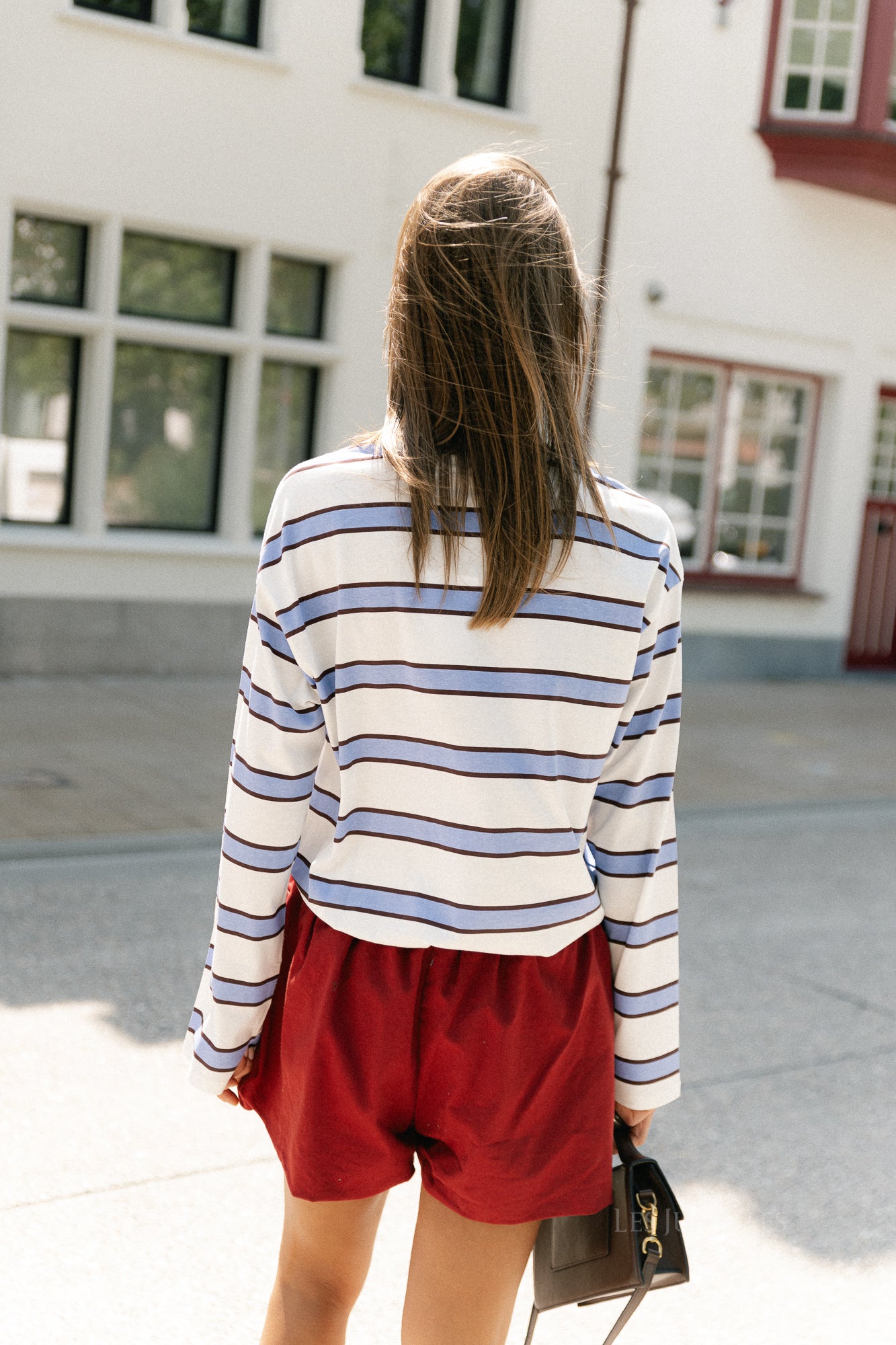 Alexandra balloon fit shorts garnet – Les Jumelles
