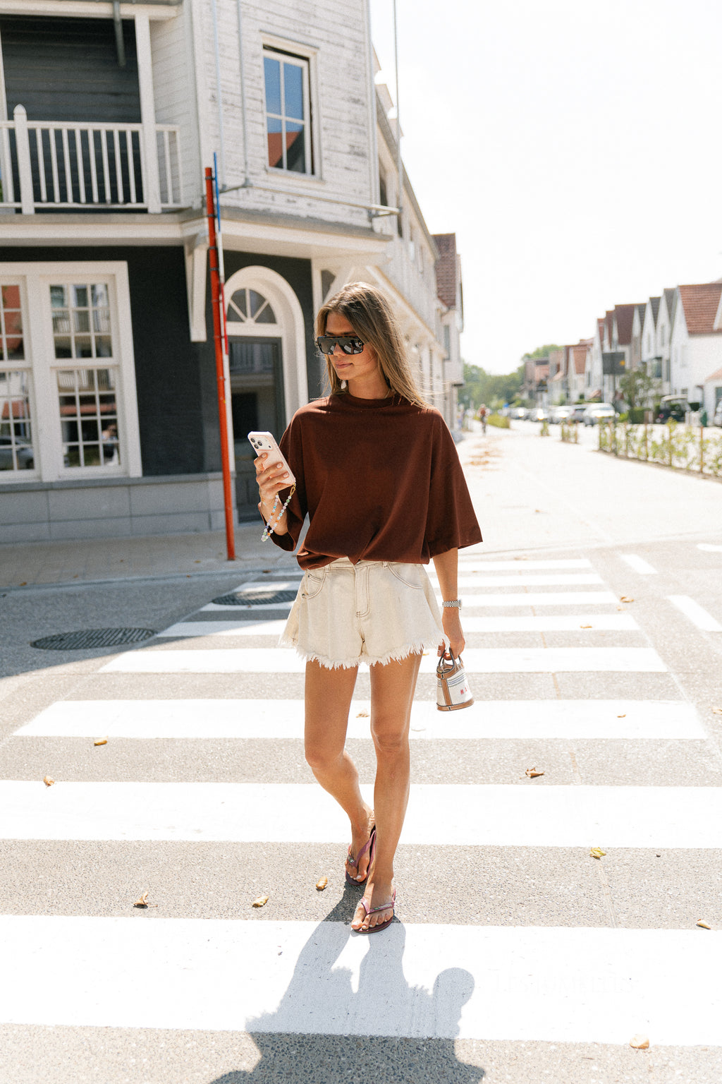SLWColwoman 2/4 oversized tee cherry mahogany