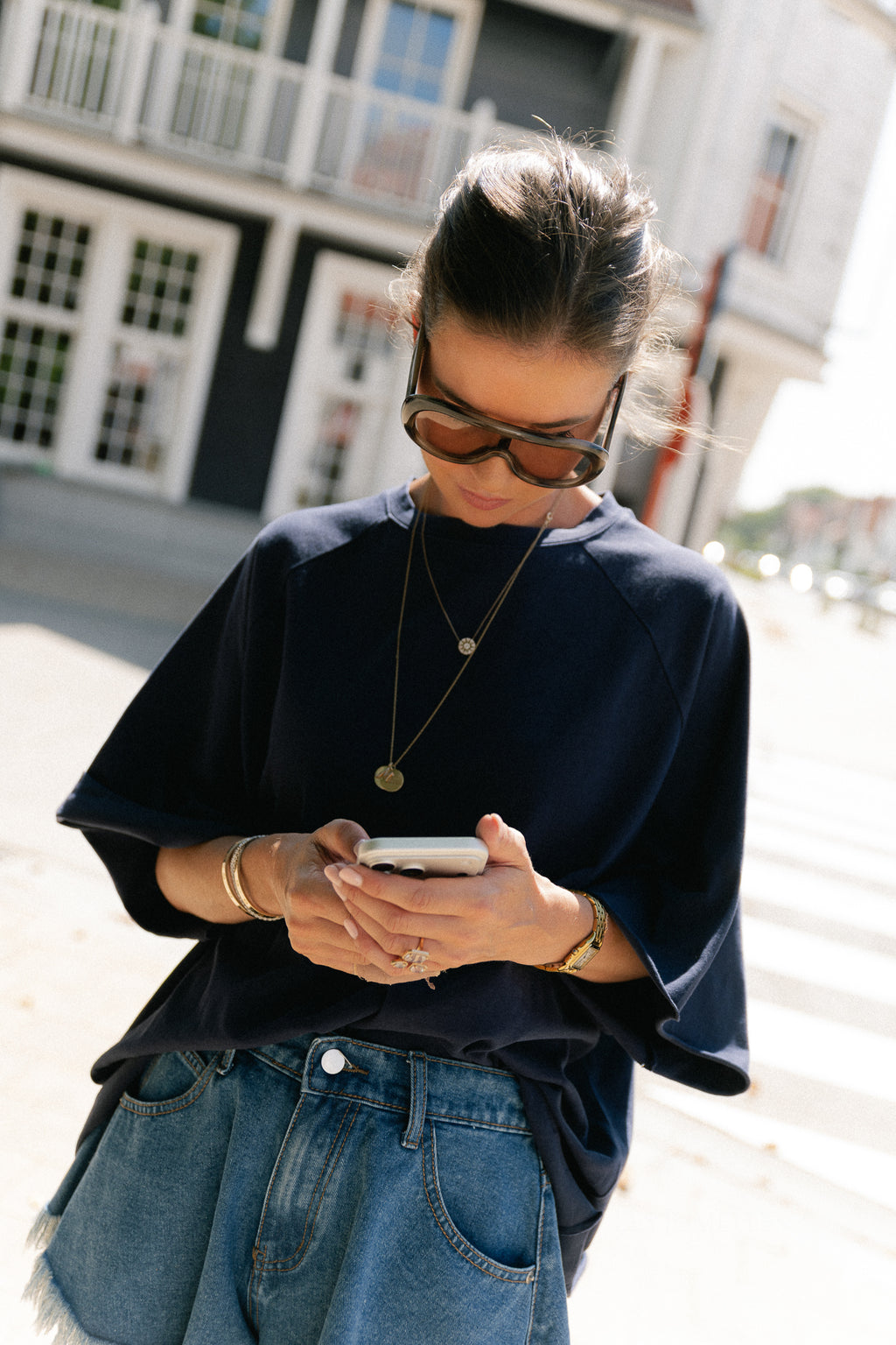 Jeanne T-shirt navy
