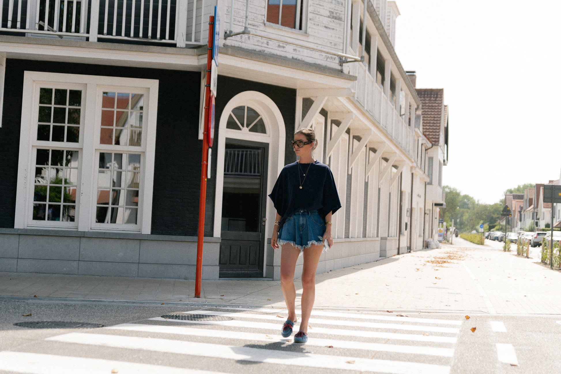 Margot denim shorts medium blue