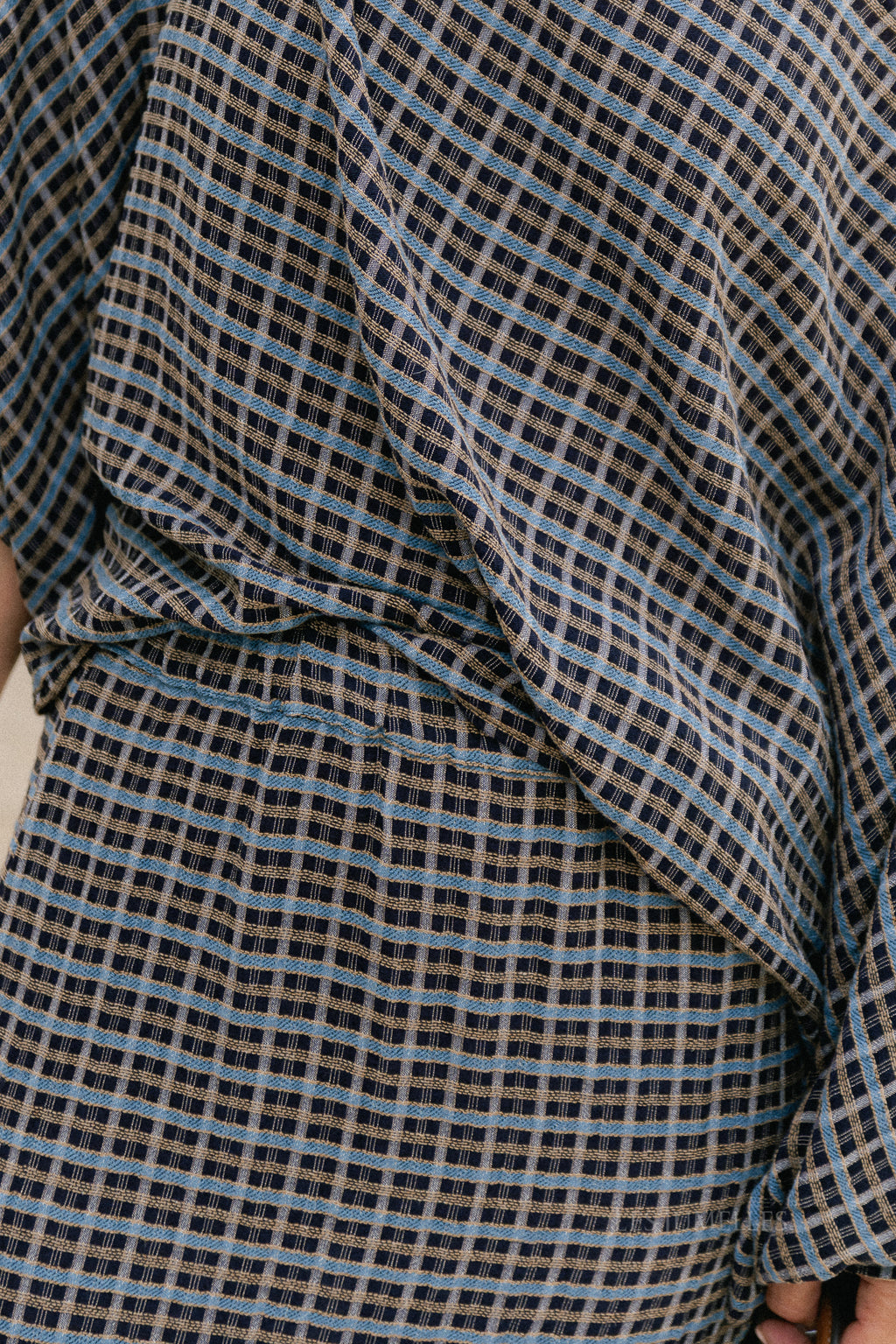 Cosette signature check skirt navy