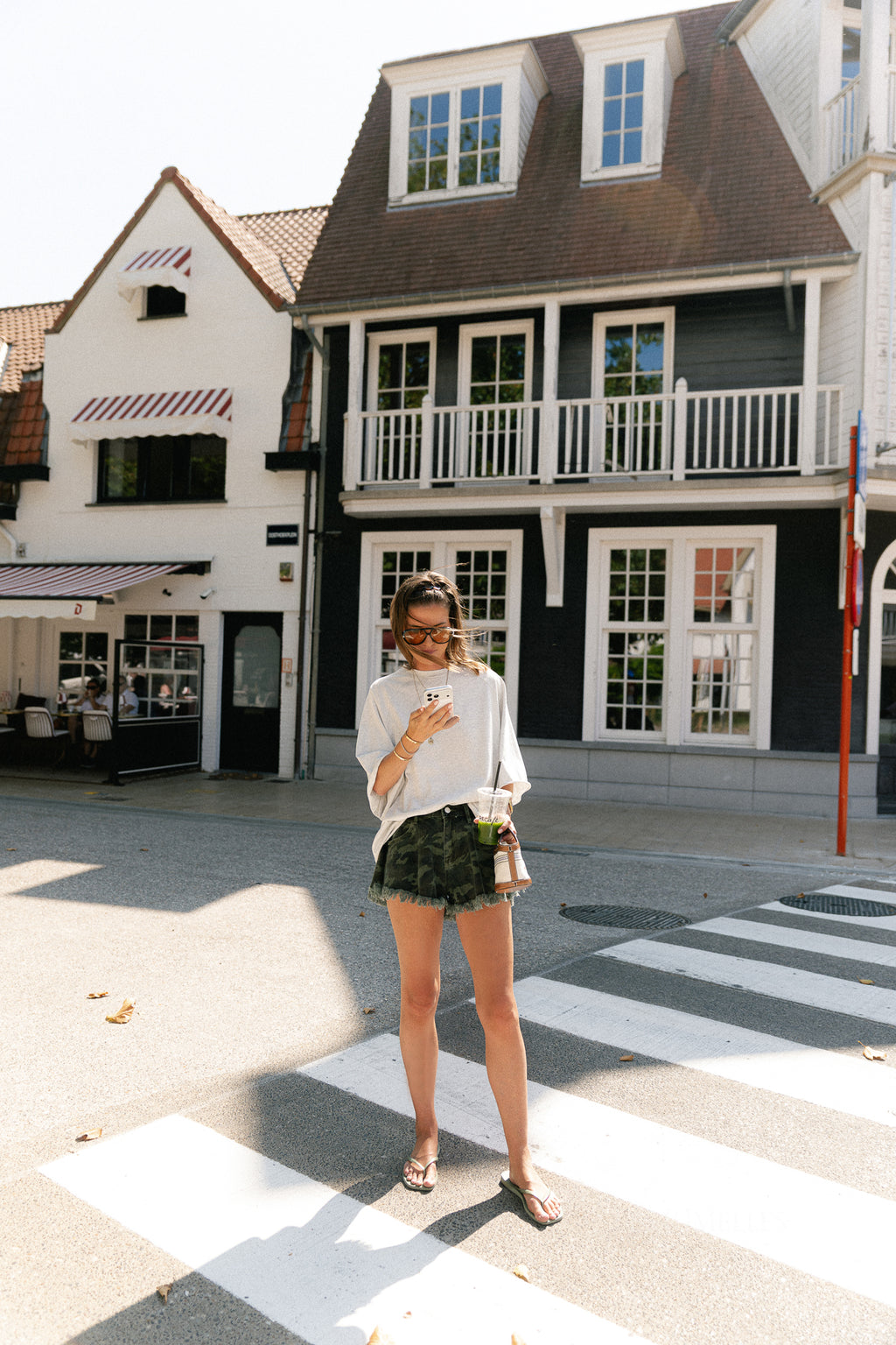 Jeanne T-shirt light grey melange