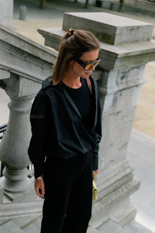 Les Jumelles Lenzo blouse black