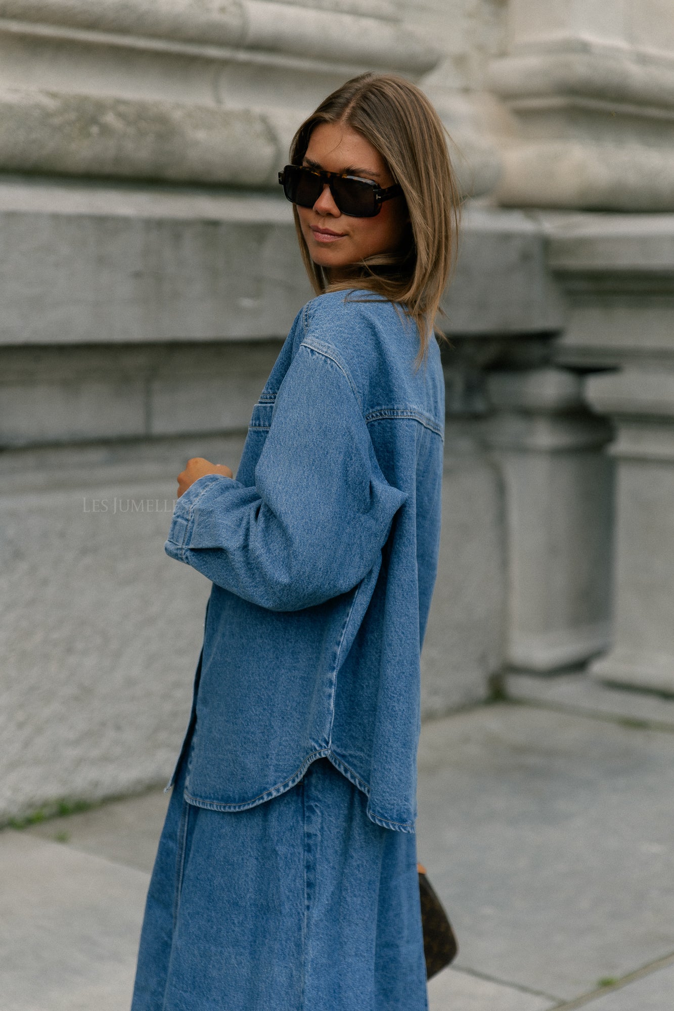 Bristol denim shirt mid blue