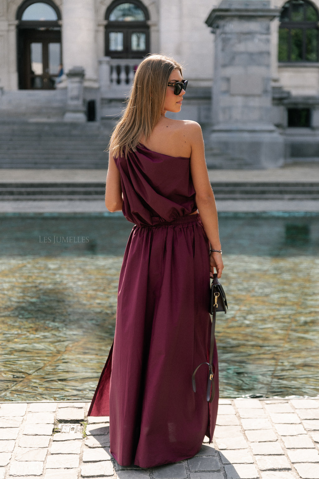 Fran lange rok bordeaux