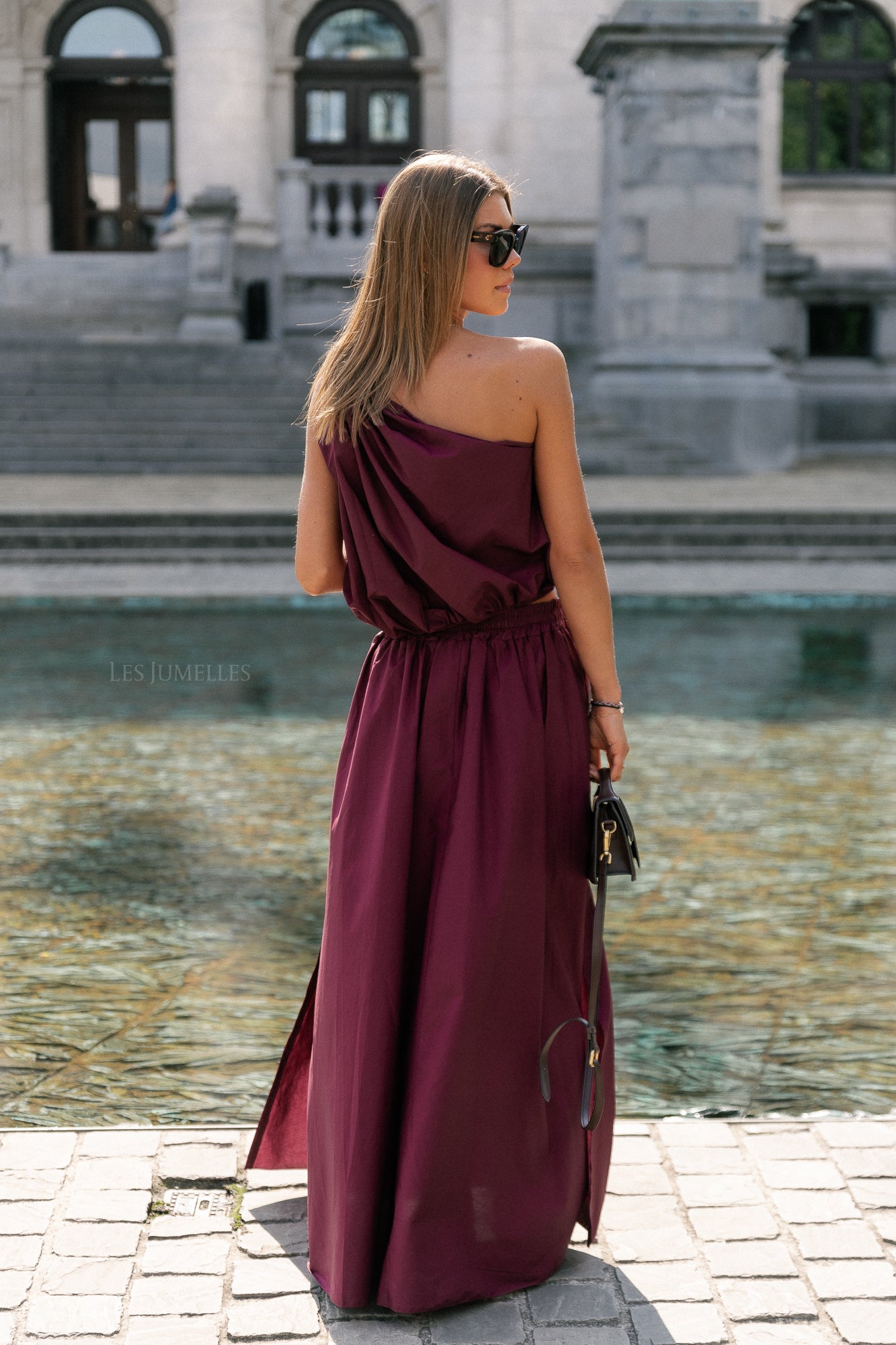 Fran lange rok bordeaux