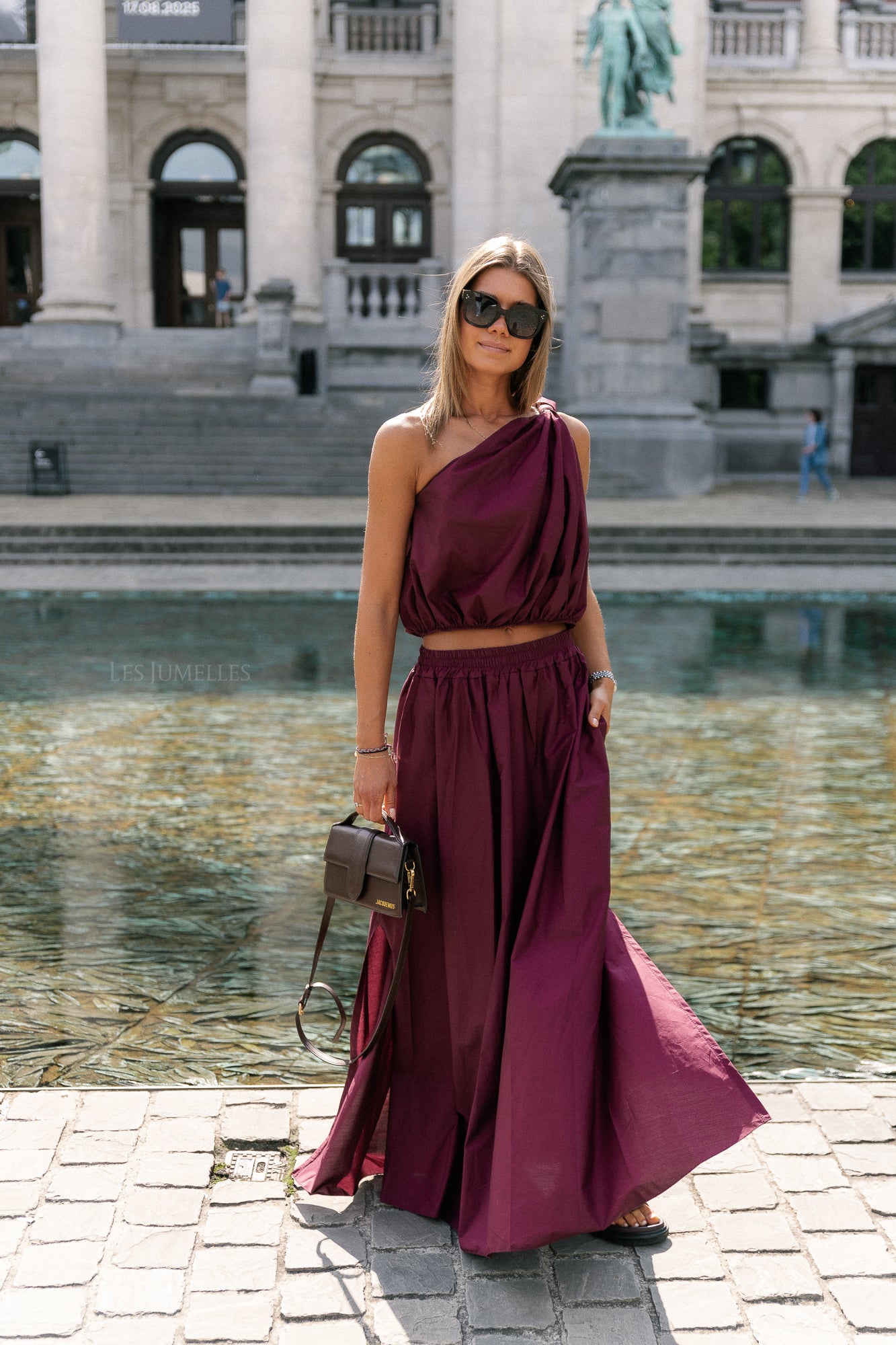 Fran lange rok bordeaux