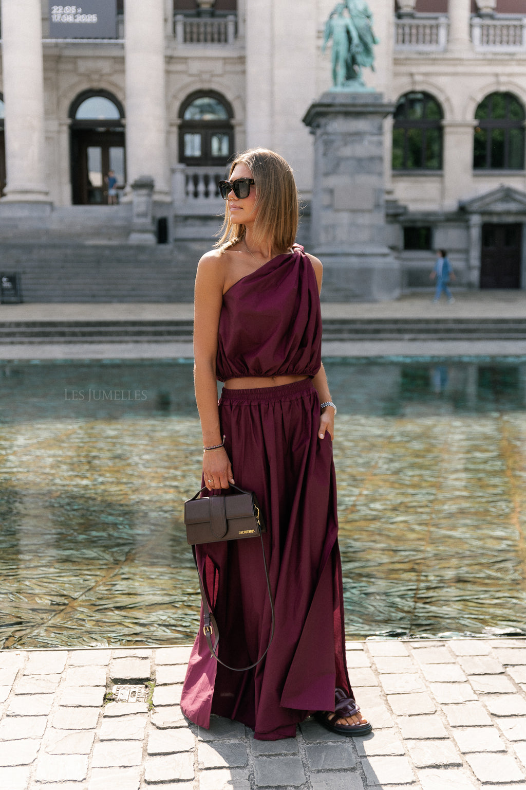 Fran lange rok bordeaux