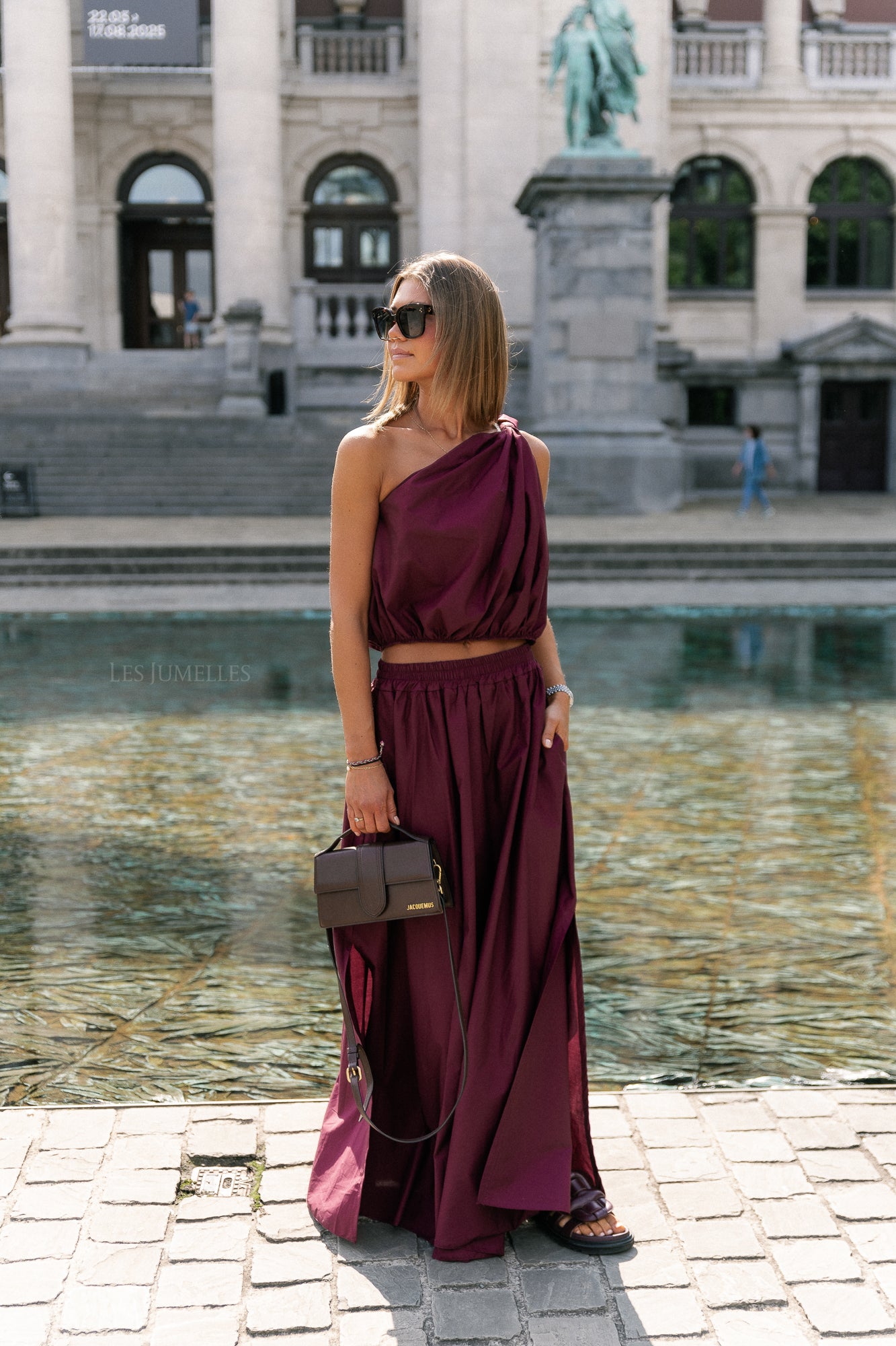 Fran lange rok bordeaux