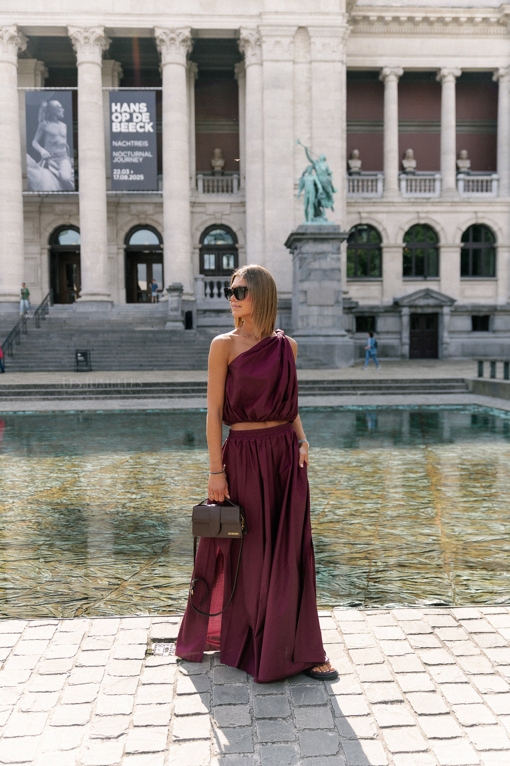 Fran lange rok bordeaux