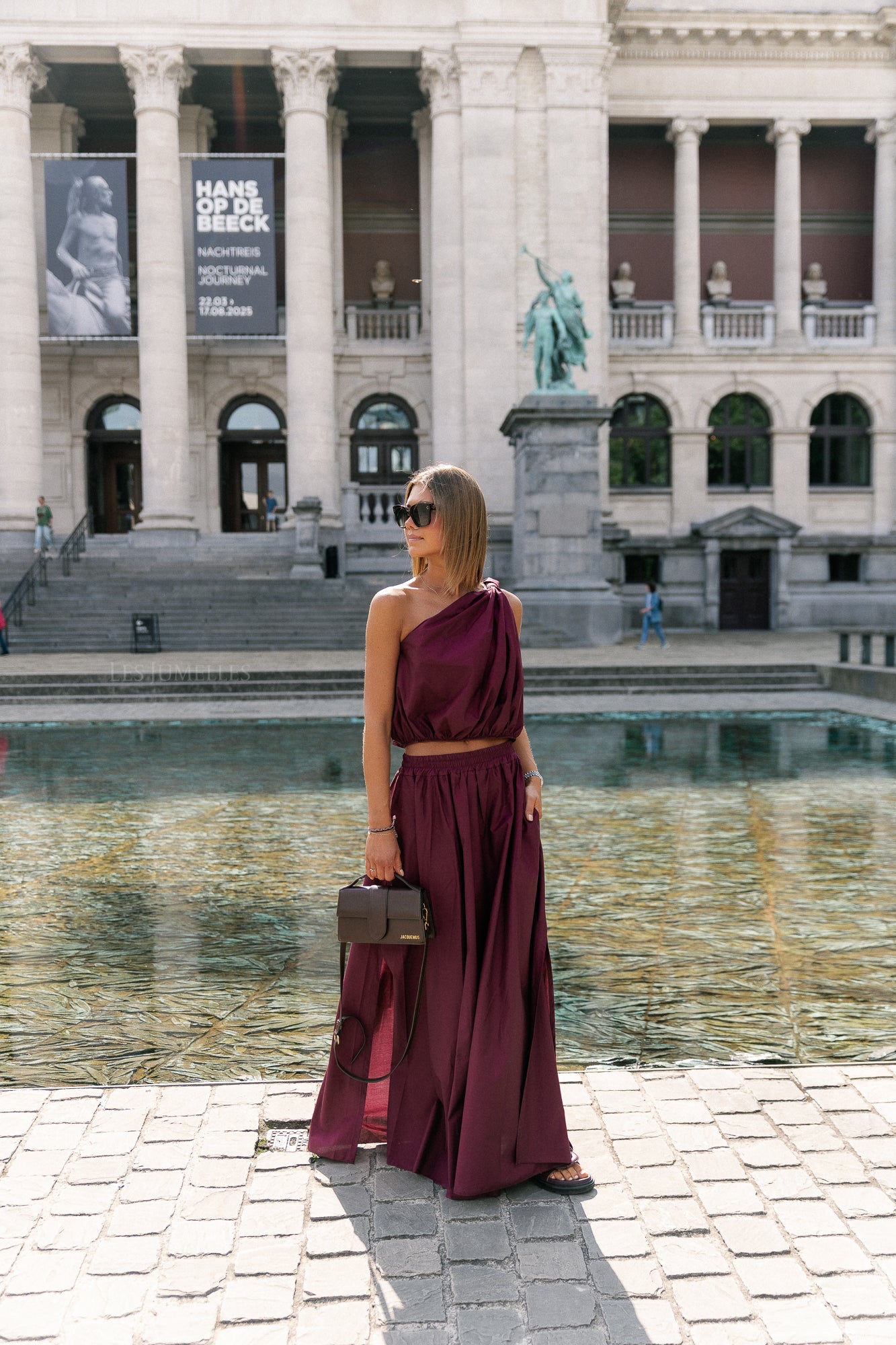 Fran lange rok bordeaux
