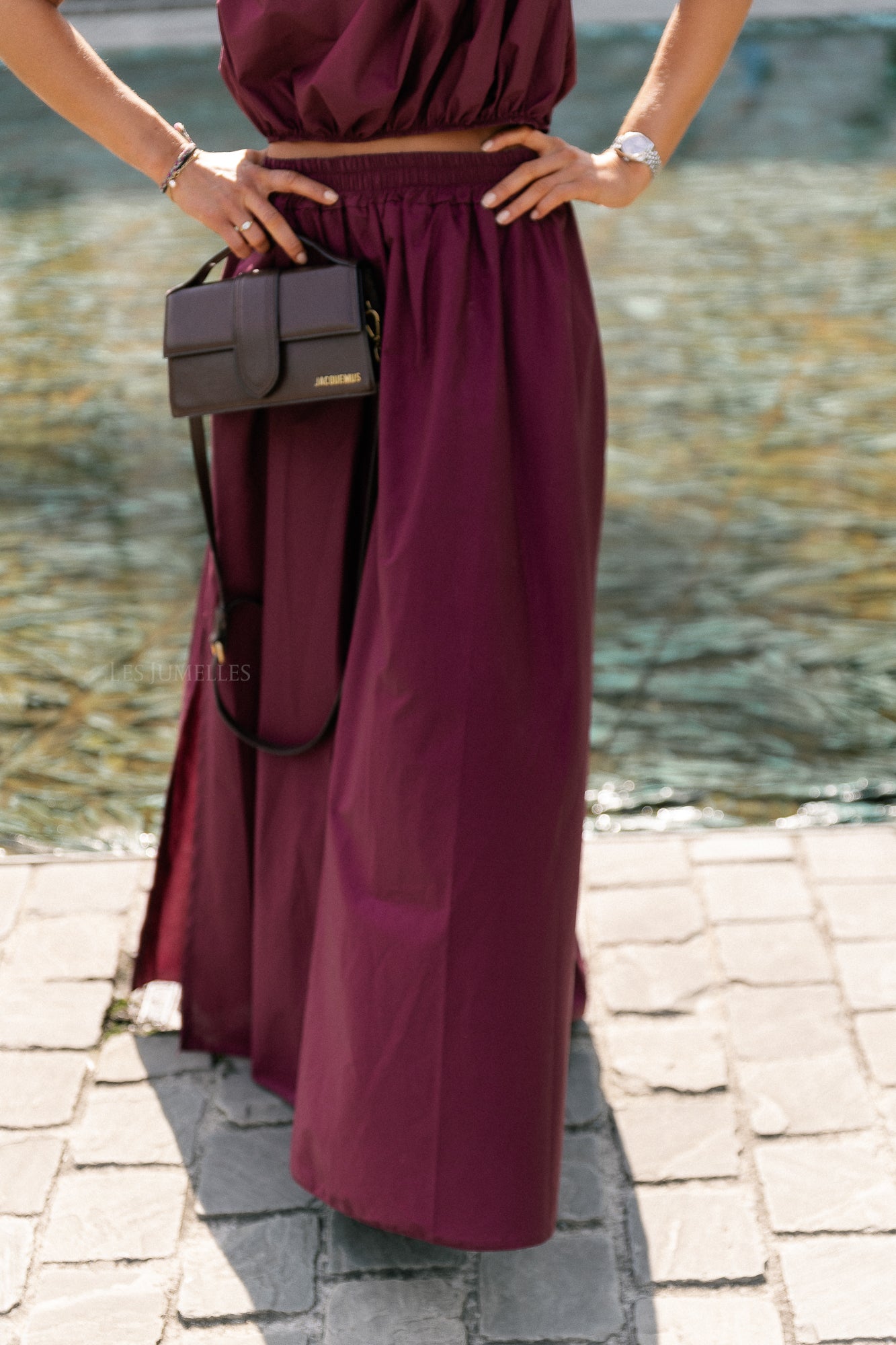 Fran lange rok bordeaux
