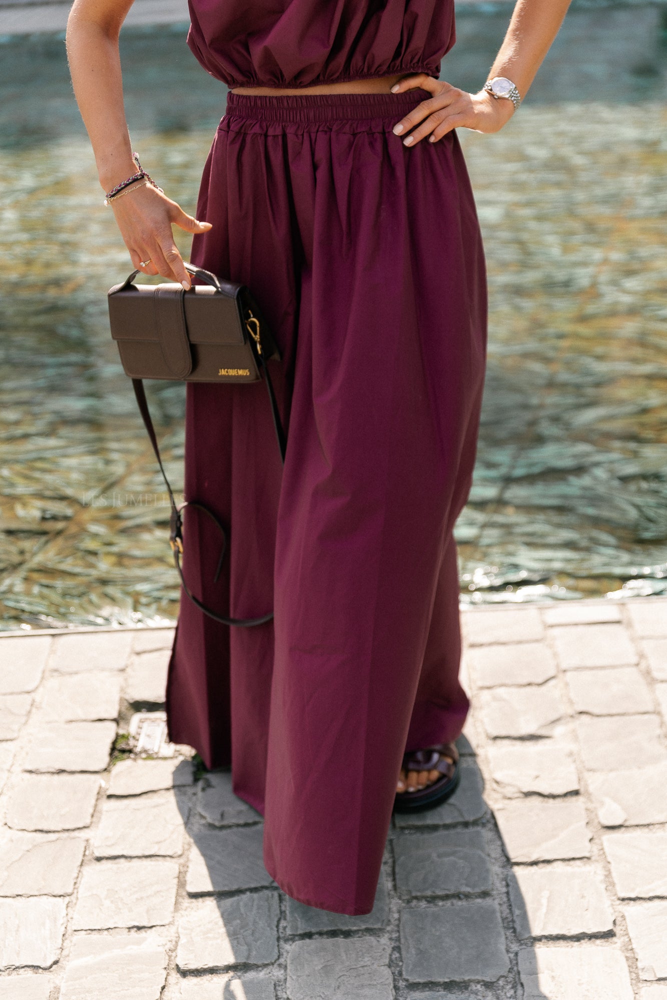 Fran lange rok bordeaux