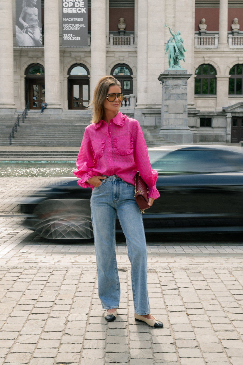 YASFeline LS shirt rose violet