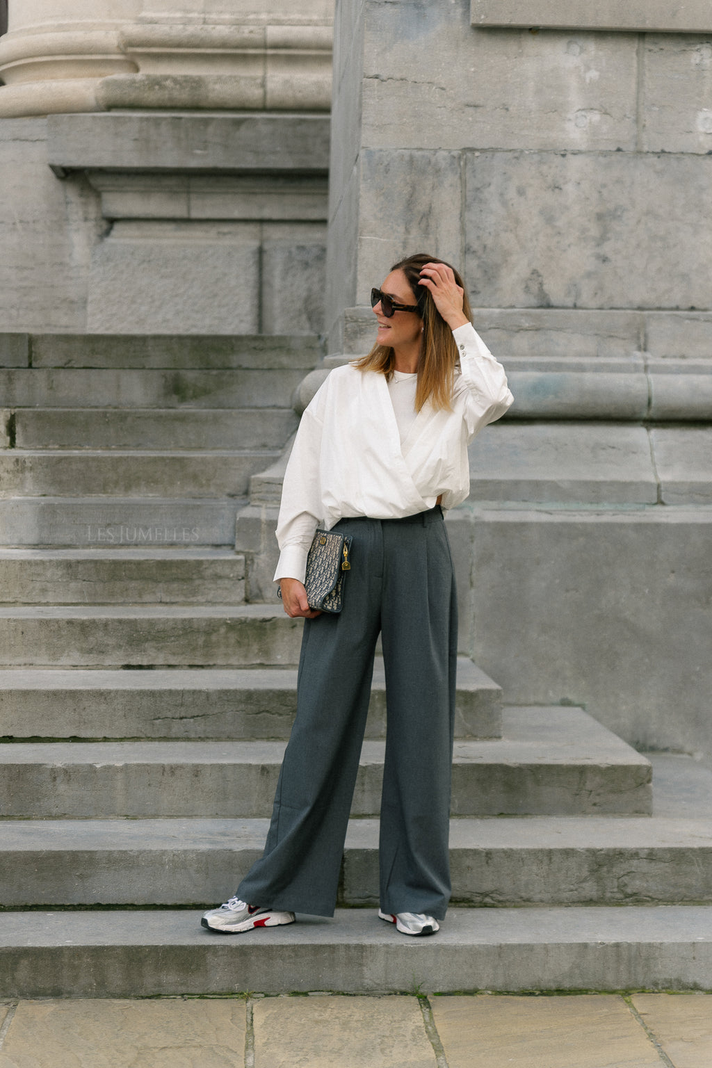 Jonas pants grey melange