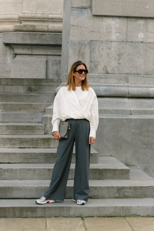 Les Jumelles Jonas pants grey melange