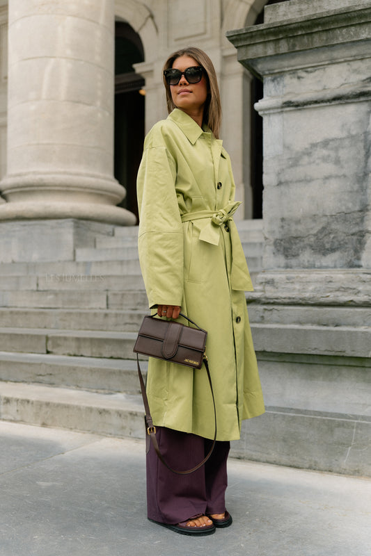 Les Jumelles Sabeth coat leek green