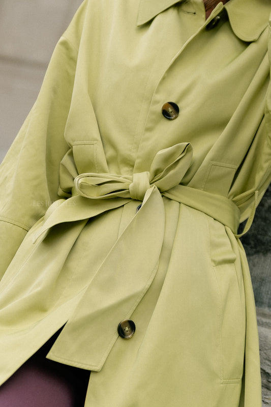 Les Jumelles Sabeth coat leek green