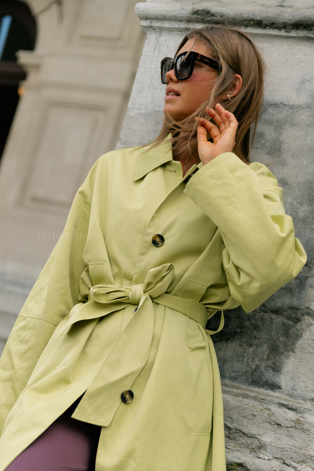 Sabeth coat leek green