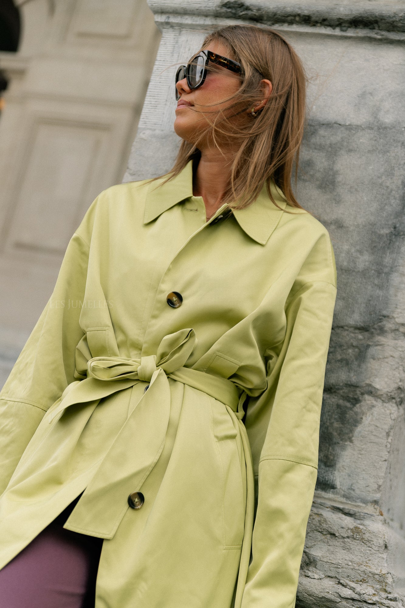 Sabeth coat leek green