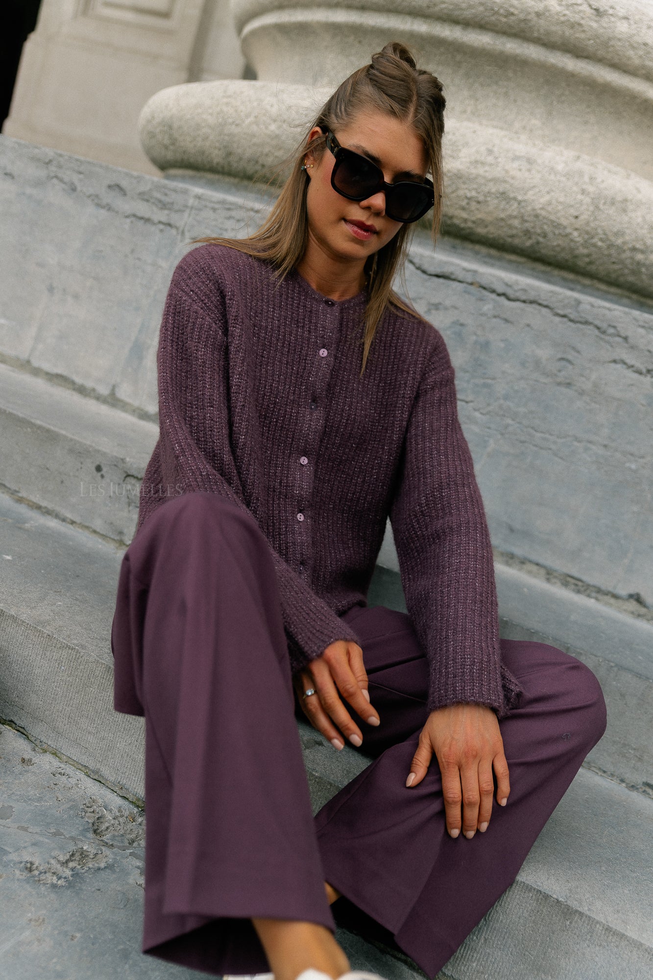 Iliana cardigan huckleberry